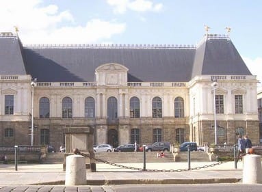 parlament of brittany in rennes, france