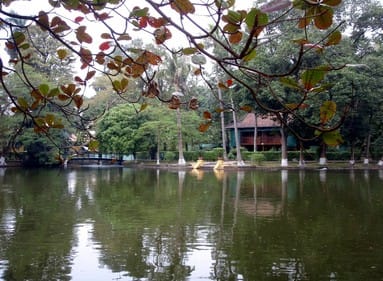 lakeview in a park in ho chi minh city, vietnam