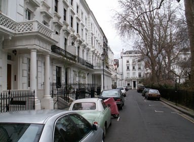 White semi-deteched houses in London, UK