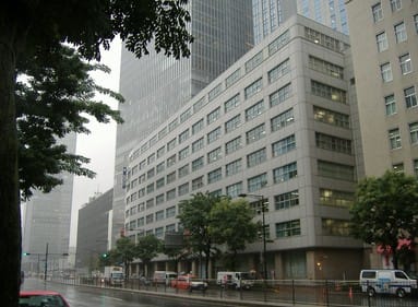 A tall building in Tokyo, Japan