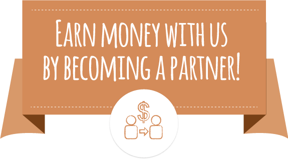 Earn money with us by becoming a partner!